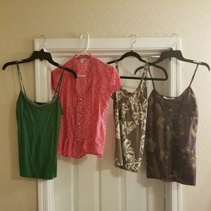 Small tops set of 4 express, BR and Old Navy